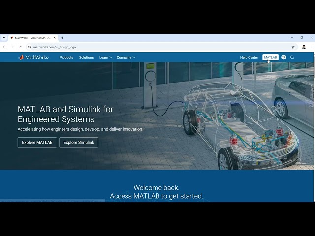 To access MATLAB Online
