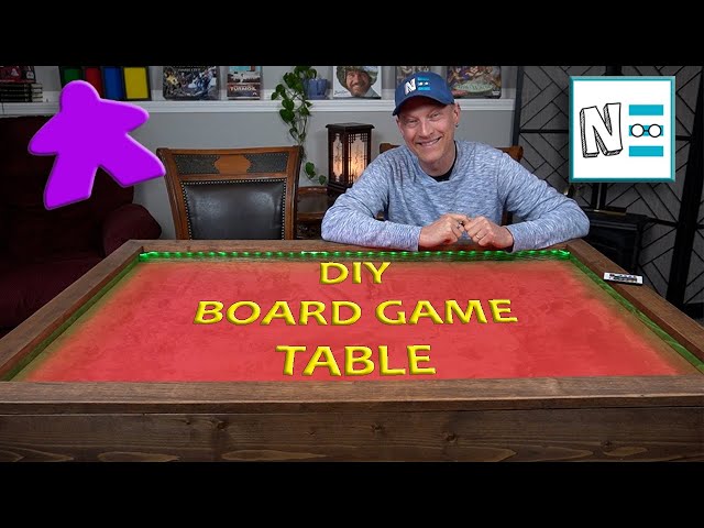 DIY BOARD GAME TABLE: DINING TABLE CONVERSION