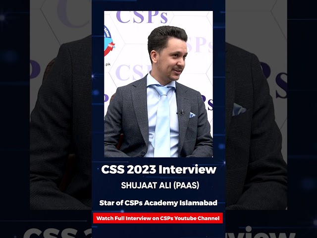 Mock Interview | CSS exam preparation from CSPs Academy, Islamabad  #csspreparation