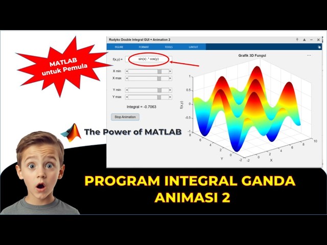 WOW! Calculate Double Integrals in MATLAB + Cool 3D Graphs in 5 Minutes 🚀 (Program list in Descri...