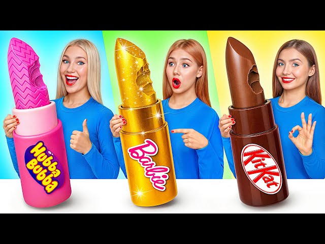 Desafío de Comida Gomosa, Comida Real vs Comida de Chocolate | Momentos Divertidos por Bubba DO