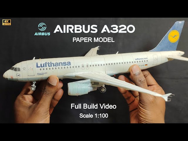 Building a realistic Airbus A320 Airplane ✈️ with Paper | Paper craft | Paper Model