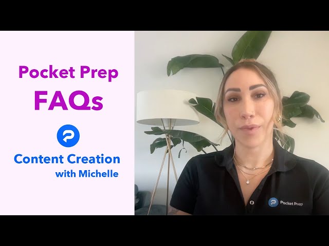 Pocket Prep FAQs: Content