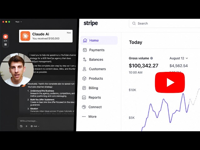 Speedrunning a $100K B2B YouTube channel with Claude AI