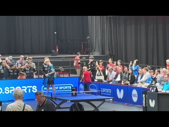 FAN ZHENDONG first match at Germany for his new club Borussia Düsseldorf against Andre Bertelsmeier