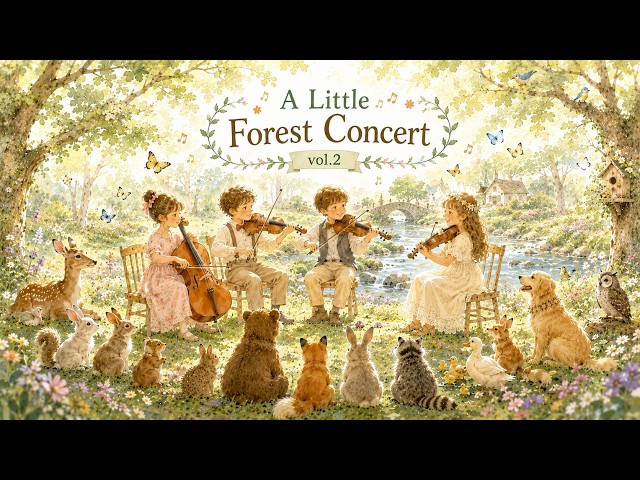 The Little Forest Concert Vol.2 | Cozy String Quartet for Reading & Relaxing | No Mid-Roll Ads