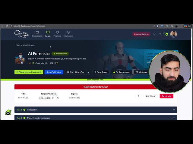 Using AI in DFIR | aiforensics THM