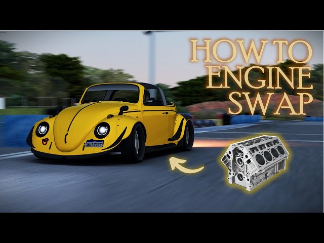 HOW to ENGINE SWAP a car - Assetto  corsa