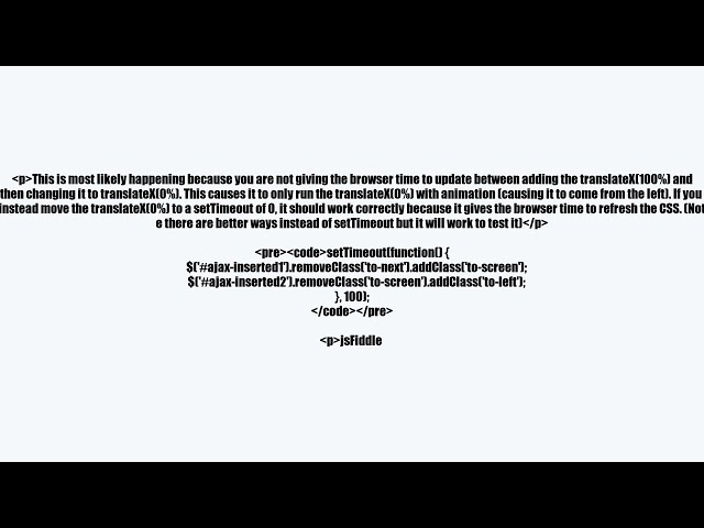 css3 and jquery load page slider effect