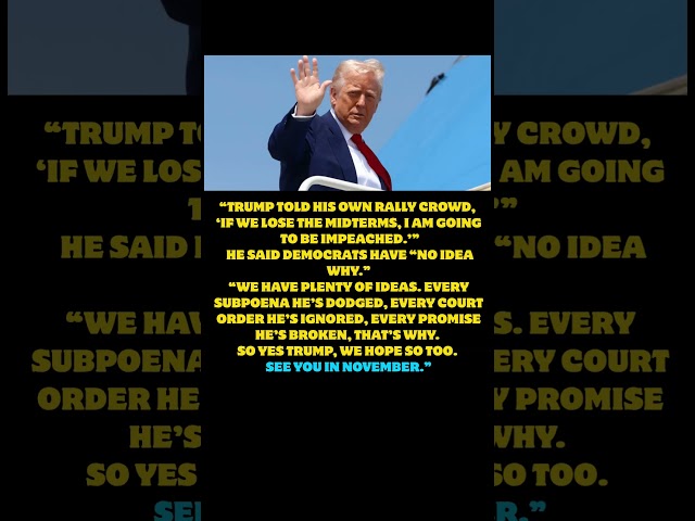 Trump Warns He Could Face Impeachment If Republicans Lose Midterms