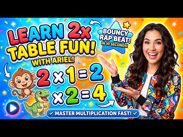 ✖️ 2 Times Table Dance! Learn Math the Fun Way | Multiplication Song for Kids