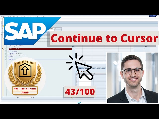 Run the ABAP Debugger to any line instantly with "Shift + F8" | ABAP Tip #43