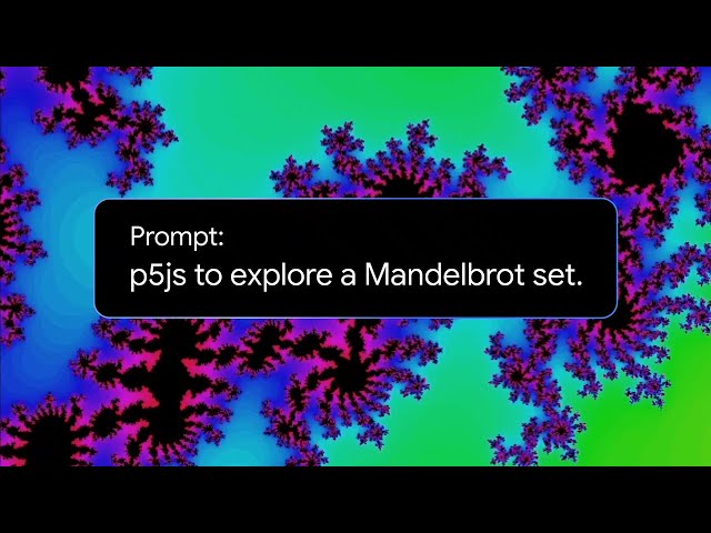 Gemini 2.5: Code a visualization of a Mandelbrot set