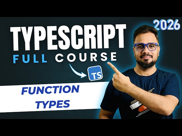 TypeScript Tutorial #26 - Function Types in TypeScript