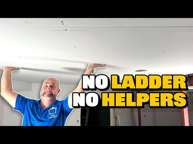 Drywall Your Ceiling (The EASY Way)