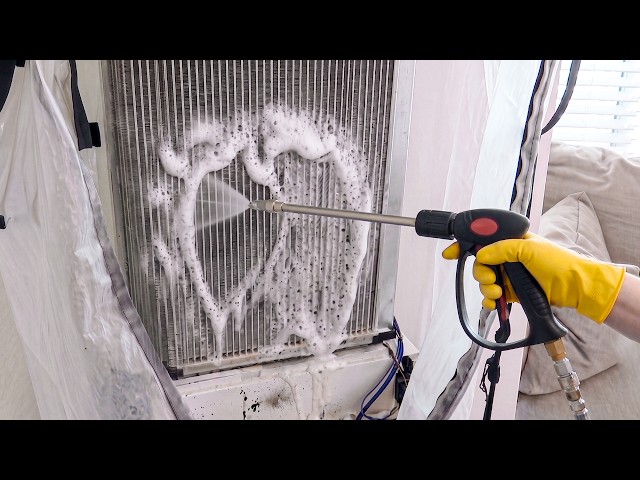 Years of Buildup Come Out at Once. Air Conditioner Cleaning Master
