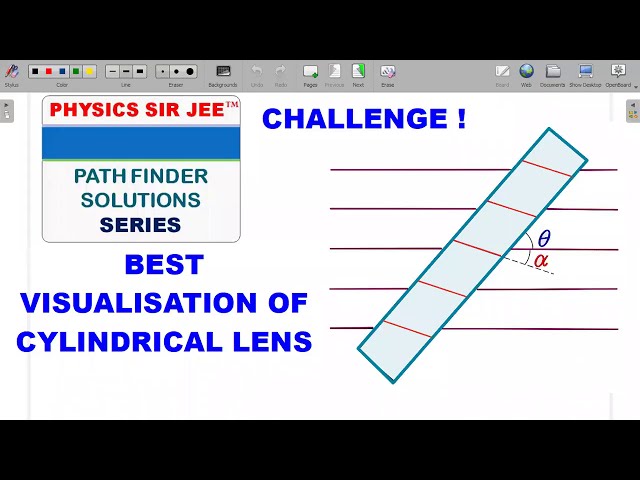 PATHFINDER VIDEO SOLUTIONS | CYLINDRICAL LENS | OPTICS | CHALLENGE-1 | JEE ADVANCED SCHOOL PHYSICS