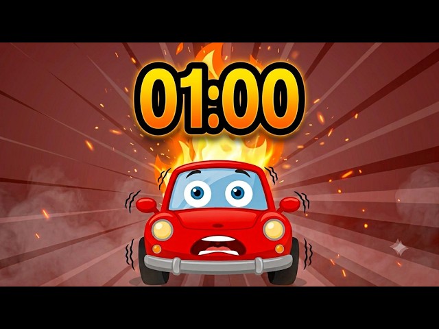 1 Minute Lightning McQueen Timer Bomb ⚡💣 | Countdown Timer | Classroom, Study & Games
