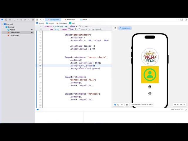 Swift UI - using the system images (SF - Images)