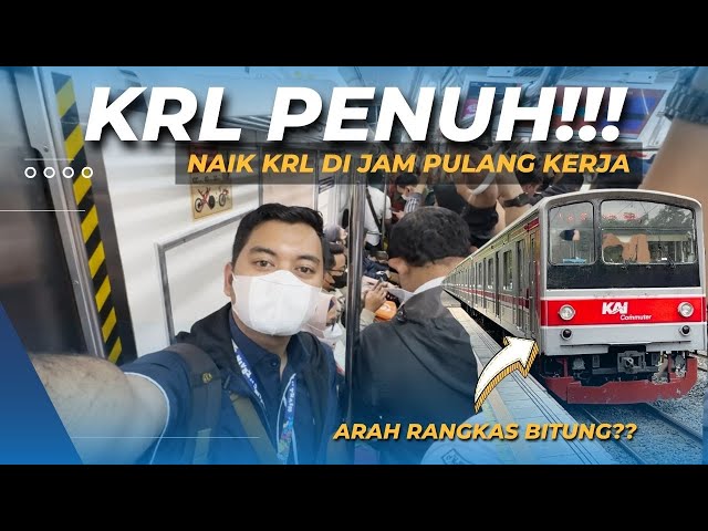 PADAT dan PENUH!? Pulang Kerja Naik KRL Tanah Abang - Rawa Buntu