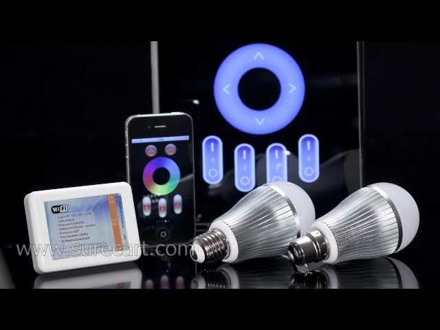 Iphone and Android Phone Controlled LED Light Bulb - Mi Light WIFI RGB LED Light Bulb