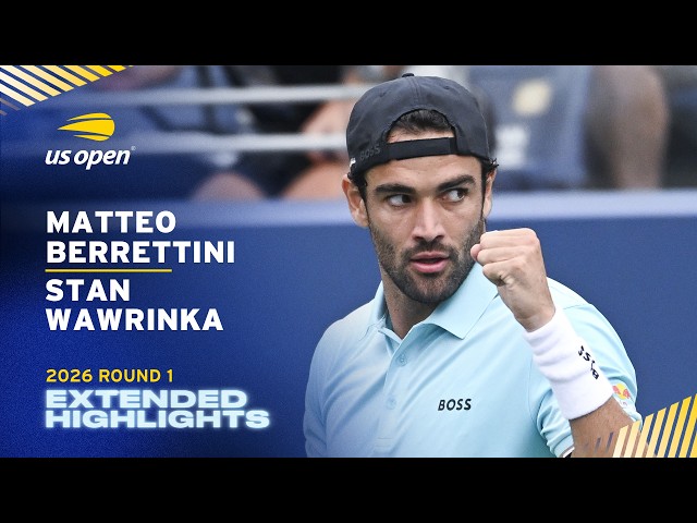 Matteo Berrettini vs. Stan Wawrinka Extended Highlights | 2026 US Open Round 1