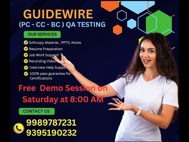 Guidewire Testing | PC-CC-BC | Guidewire Policy Center | Realtime Project training in Hyderabad