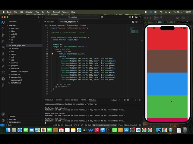 Flutter Widget of the Day 9/100 🤯 (ListView)