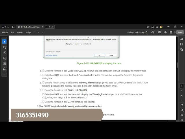 Excel 2021 In Practice Ch 2 Advanced Project 2-7 | Project SIMnet Help Excel 2024 Advanced Project
