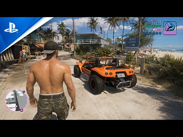 Grand Theft Auto VI: Extended Look Next Gen Vice City | 4K PS5 Gameplay - Fan Made Concept Graphics