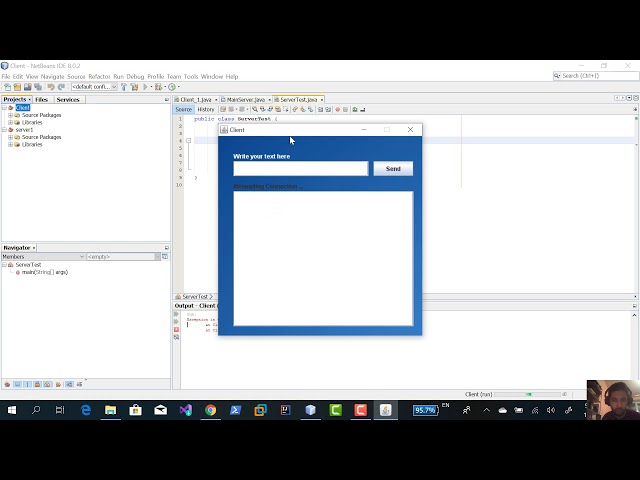 Java TCP Client Server Chat Applications