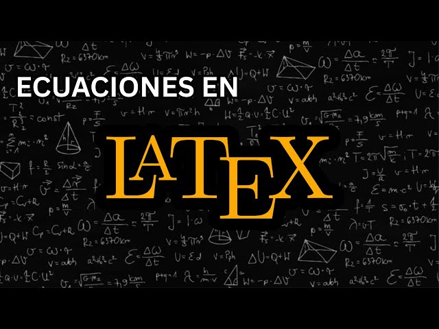Equations in LaTeX - Basic to Advanced