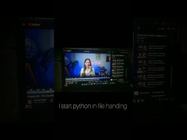 I start python in file handling #codwarzone #bca #pythonprogramming #learnenglish