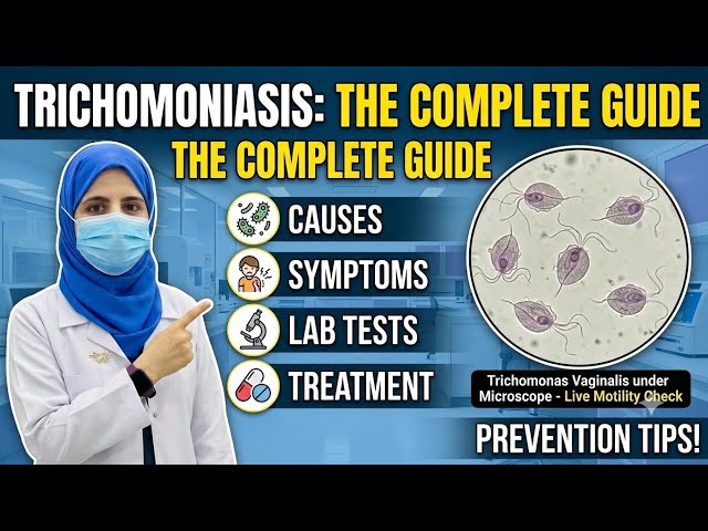 Trichomonas vaginalis Parasite under microscope live motility check.Trichomoniasis details#education