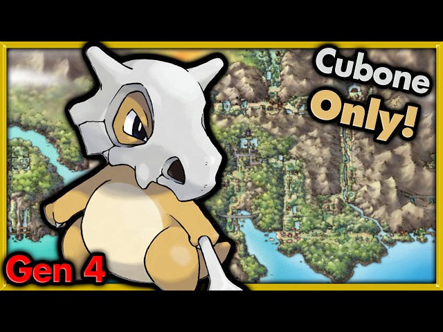 THE MEWTWO HUNTER!  Can I Beat Pokemon Heart Gold with ONLY Cubone? 🔴 Pokemon Challenges