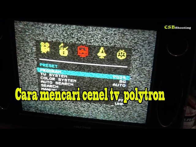 Cara memprogram/mencari cenel tv merek polytron