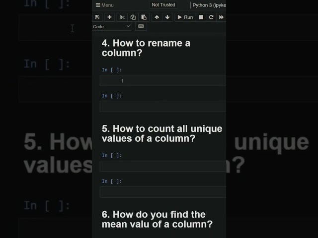 Python interview questions (Pandas) #ai #machinelearning #datascience #dataanalytics #dataengineers
