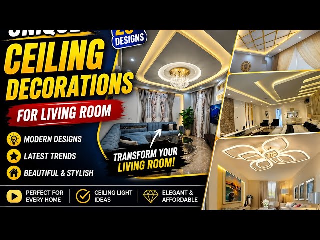 Top 30 Modern False Ceiling Designs for Living Room 2026 | PVC Ceiling Decoration Ideas | Latest 