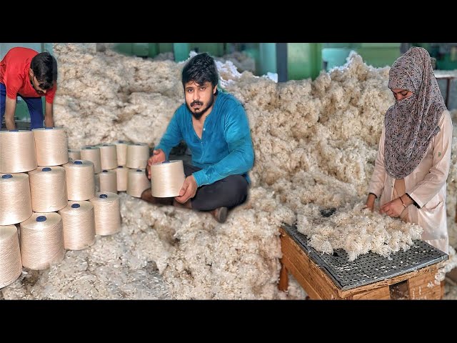 Cotton To Yarn Manufacturing Process In Huge Cotton Mill with Amazing Technology | Mass Production