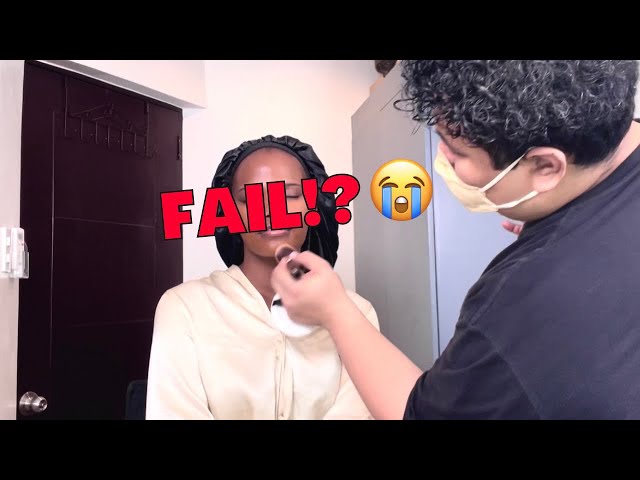 FILIPINO MAKE UP TUTORIAL ON BLACK GIRL // PHILIPPINES