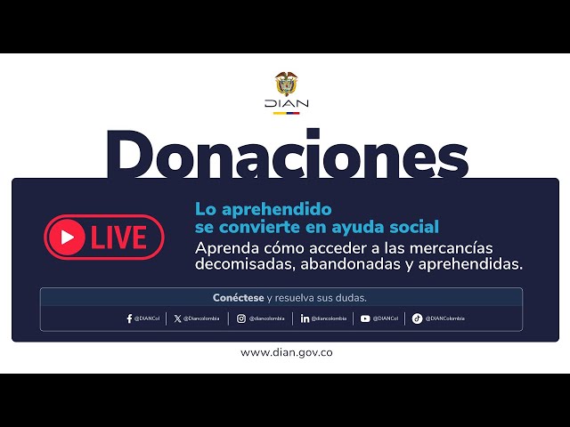 Donaciones DIAN: Lo aprehendido se convierte en ayuda social