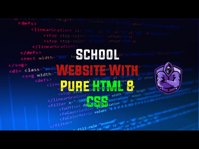 How to create School Website | School Website Tutorial | web desgin | html and css || Thirsty Coder
