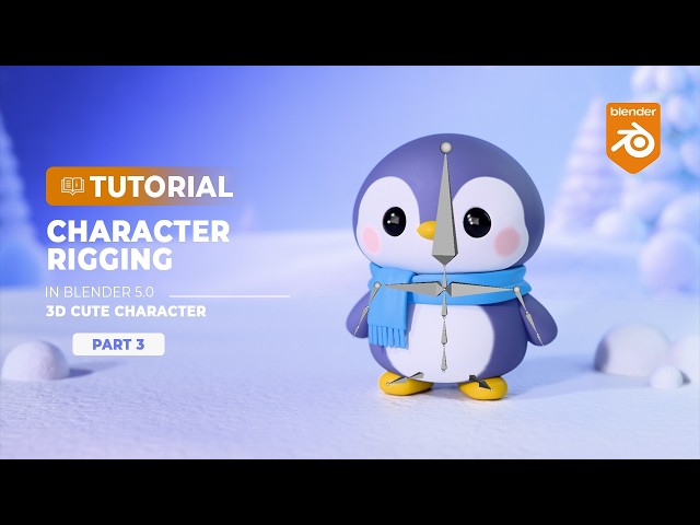 3D Cute Character Rigging in Blender for Beginners | Blender Tutorial for Beginners [RealTime]