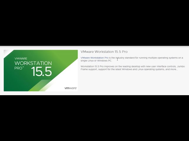 How to install VMware in window