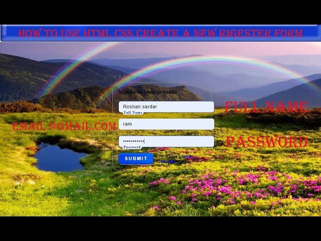Form | Animated Login And Registration Form In HTML CSS JavaScript | Login And Signup Form HTML CSS