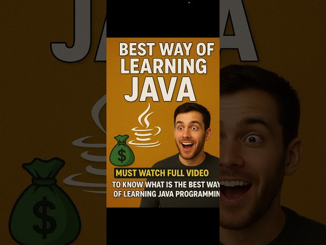 Best Way to Learn Java | Beginner’s Guide #shorts #shortvideo #shortfeed #shortsvideo #javashorts
