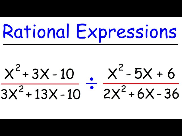 Rational Expressions - Basic Introduction