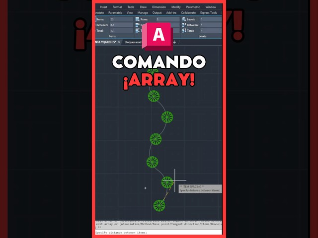 How to use the ARRAY command in AutoCAD
