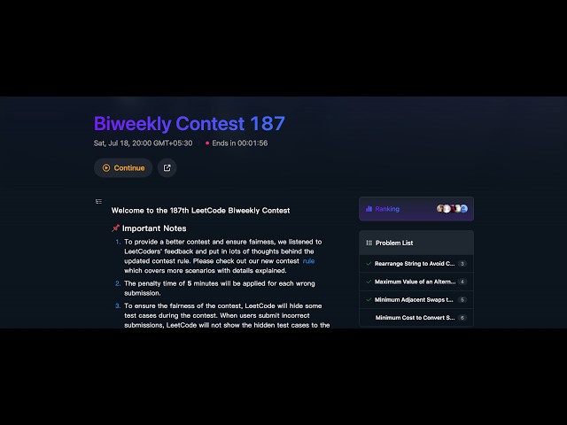 LeetCode Bi-Weekly Contest 187 | Screencast | A-C | Tamil