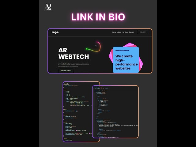 Stacked Card Animation with moving cursor template #uidesignlearning #animatedwebsite #websitedesign